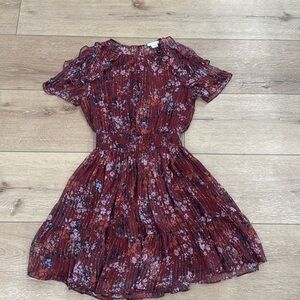 Shoshana floral short sleeve dress